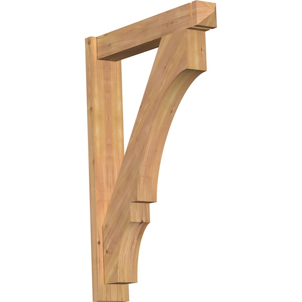 Ekena Millwork Balboa Arts & Crafts Smooth Outlooker, Western Red Cedar, 5 1/2"W x 28"D x 40"H OUT06X28X40BOA03SWR - main